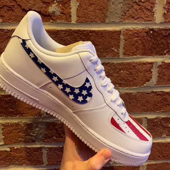 Red White & Blue Airforce 1 Low’s - Picture 4 of 5